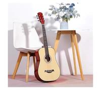 Acoustic Guitar For Beginner, Beginner Guitar For Teenager And Adults With Guitar Bag Brass Strings Capo String Pick(Natural,38 inches)