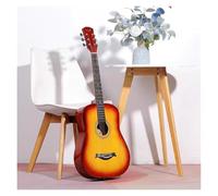 Acoustic Guitar For Beginner, Beginner Guitar For Teenager And Adults With Guitar Bag Brass Strings Capo String Pick(Sunset color,40 inches)