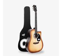 Acoustic Guitar for Beginners, Full Size Thin Cutaway Design, Lightweight Body with Gig Bag and Accessories