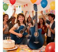 Acoustic Guitar for Beginners with Gig Bag, Cutaway Design for Easy Playability, Perfect for Adult Learning and Folk Music Practice