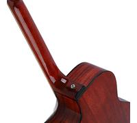 Acoustic Guitar, Indian Rosewood Folk Guitar Beginner Starter Pack Long Service Life for Beginners (Brown)
