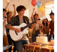 Acoustic Guitar Kit with Gig Bag, Tuner, Strap, Strings, and Picks for Beginner Adults and Teens