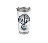 Acoustic Guitar Lake Guitar Tree Acoustic Moonlight Trees Stainless Steel Insulated Tumbler