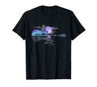Acoustic Guitar Lake Player Nature, Birthday, Christmas Gift T-Shirt