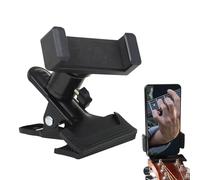 Acoustic Guitar Phone Holder - Rotatable Clip on Smartphone Cradle, Adjustable and Stable Design, Easy to Install, Secure for Phones on Guitars, Practical Accessory for Students