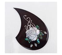 Acoustic Guitar Pickguard 2.0mm Thickness Hand Painting Finish Self Sticker Guitar Pickguard Acoustic Guitar Pickguards (Color : 02)