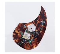 Acoustic Guitar Pickguard 2.0mm Thickness Hand Painting Finish Self Sticker Guitar Pickguard Acoustic Guitar Pickguards (Color : 10)