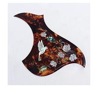 Acoustic Guitar Pickguard 2.0mm Thickness Hand Painting Finish Self Sticker Guitar Pickguard Acoustic Guitar Pickguards (Color : 04)