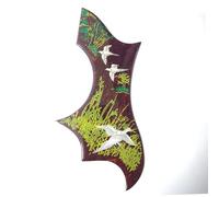 Acoustic Guitar Pickguard 2.0mm Thickness Shell Inlay Black Self Sticker For Acoustic Guitar Replacement Parts