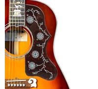 Acoustic Guitar Pickguard 2.4mm Super Scratch-Resistant Tortoise Red | Fits Martin D-28, Gibson J-45, J-200, SJ200, Taylor 314ce | Jumbo/Dreadnought Size | 3M Adhesive (Tortoise Red)