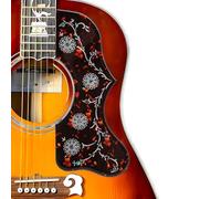 Acoustic Guitar Pickguard 2.4mm Super Scratch-Resistant Tortoise Red | Fits Martin D-28, Gibson J-45, J-200, SJ200, Taylor 314ce | Jumbo/Dreadnought Size | 3M Adhesive (Dark Tortoise)