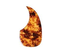 Acoustic Guitar Pickguard 41 Inch D-shaped Water Drop Color Shell Color Wooden Guitar Strum Baffle Sticker(I)