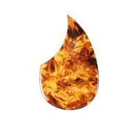 Acoustic Guitar Pickguard 41 Inch D-shaped Water Drop Color Shell Color Wooden Guitar Strum Baffle Sticker(K)