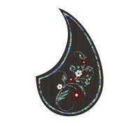 Acoustic Guitar Pickguard Acoustic Guitar Guard Drop-shaped Guard 38-41 Inch Folk Decorative Strumming Stickers(C)