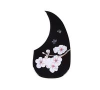 Acoustic Guitar Pickguard Acoustic Guitar Pickguard 41 Inch D-shaped Water Drop Color Shell Color Wooden Guitar Strum Baffle Sticker(E)