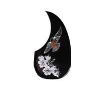 Acoustic Guitar Pickguard Acoustic Guitar Pickguard 41 Inch D-shaped Water Drop Color Shell Color Wooden Guitar Strum Baffle Sticker(A)