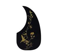 Acoustic Guitar Pickguard Folk Guitar Pickguard 41-inch Teardrop-shaped Wooden Guitar Strum Baffle(C)