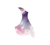 Acoustic Guitar Pickguard Folk Guitar Pickguard Strum Protection Scratch Protection Bird-shaped 40/41/39/38-inch Pickguard(B)