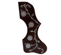 Acoustic Guitar Pickguard for Gibson J200 / SJ200 Abalone Shell Pickguard Self-Adhesive 3M Backing 2mm Thick - Fits 40"-42" Acoustic Guitars - Right/Left Hand Options (SN07 - Right)