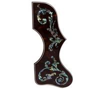 Acoustic Guitar Pickguard for Gibson J200 / SJ200 Abalone Shell Pickguard Self-Adhesive 3M Backing 2mm Thick - Fits 40"-42" Acoustic Guitars - Right/Left Hand Options (SN02 - Right)