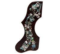Acoustic Guitar Pickguard for Gibson J200 / SJ200 Abalone Shell Pickguard Self-Adhesive 3M Backing 2mm Thick - Fits 40"-42" Acoustic Guitars - Right/Left Hand Options (SN13 - Left)