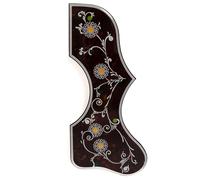 Acoustic Guitar Pickguard for Gibson J200 / SJ200 Abalone Shell Pickguard Self-Adhesive 3M Backing 2mm Thick - Fits 40"-42" Acoustic Guitars - Right/Left Hand Options (SN11 - Right)