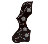 Acoustic Guitar Pickguard for Gibson J200 / SJ200 Abalone Shell Pickguard Self-Adhesive 3M Backing 2mm Thick - Fits 40"-42" Acoustic Guitars - Right/Left Hand Options (SN17 - Left)