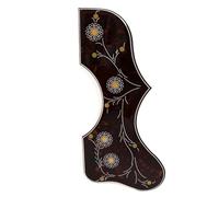 Acoustic Guitar Pickguard for Gibson J200 / SJ200 Abalone Shell Pickguard Self-Adhesive 3M Backing 2mm Thick - Fits 40"-42" Acoustic Guitars - Right/Left Hand Options (SN08 - Right)