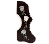 Acoustic Guitar Pickguard for Gibson J200 / SJ200 Abalone Shell Pickguard Self-Adhesive 3M Backing 2mm Thick - Fits 40"-42" Acoustic Guitars - Right/Left Hand Options (SN06 - Right)