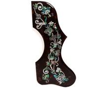 Acoustic Guitar Pickguard for Gibson J200 / SJ200 Abalone Shell Pickguard Self-Adhesive 3M Backing 2mm Thick - Fits 40"-42" Acoustic Guitars - Right/Left Hand Options (SN01 - Right)