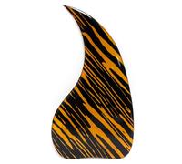 Acoustic Guitar Pickguard for Gibson J45, 2MM Thick Water Drop Shape Scratch Plate, Self-Adhesive Scratch Guard, Universal Fit for Martin, Taylor, Gibson, 36-41 Inch Guitars (red firestripe)