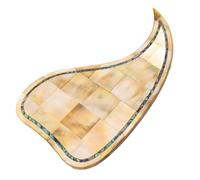 Acoustic Guitar Pickguard For Gibson J45 - Full Abalone Shell Mosaic, Handcrafted 3M Self-Adhesive Scratch Plate for 40-42 Inch Acoustic Guitars