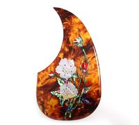 Acoustic Guitar Pickguard for Martin D45 2MM Thick Scratch Plate, Self-Adhesive Scratch Guard, Universal Fit for Gibson, Taylor, Martin, 38-41 Inch Guitars, 9 Vibrant Colors, 3D Design (SN02)