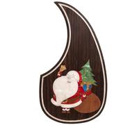 Acoustic Guitar Pickguard For Martin D45 Premium Rosewood or Mahogany Solid Wood Scratch Plate with Real Abalone Shell Inlay, Multiple Floral Patterns, Fits Most 40-42 Inch Dreadnought Guitars (#28)
