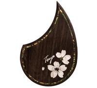 Acoustic Guitar Pickguard For Martin OM18V - Rosewood Scratch Plate with Abalone Inlay, Self-Adhesive 3M Backing, Choose from 18 Unique Patterns (#08)