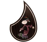 Acoustic Guitar Pickguard For Martin OM18V - Rosewood Scratch Plate with Abalone Inlay, Self-Adhesive 3M Backing, Choose from 18 Unique Patterns (#09)