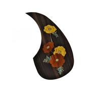Acoustic Guitar Pickguard Guitar Pickguard Carved Inlay Pickguard Comes With Double-sided Adhesive For Direct Attachment To Rosewood Pickguard(Style 7)