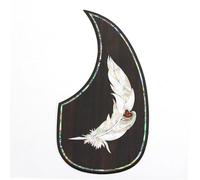 Acoustic Guitar Pickguard Rosewood Inlaid With Shell Pattern Self-adhesive Pick Guard Sticker