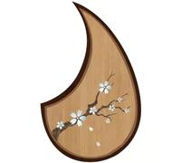 Acoustic Guitar Pickguard - Self-Adhesive 3D Scratch Plate Universal for 36-41 Inch Guitars, 2MM Thick Decorative Guard, Compatible For Gibson For Taylor For Martin Scratch Plate (Plum Grace)