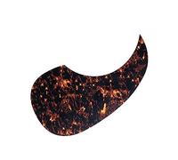 Acoustic Guitar Pickguard Self-adhesive Radius 66mm Pick Guard Sticker For 40" 41" Size Acoustic Guitar Pickguards (Color : 03)