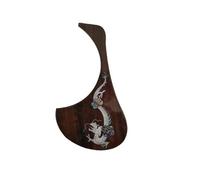 Acoustic Guitar Pickguard Shell Inlaid Folk Guitar Pickguard Rosewood Ebony Backing Double-sided Adhesive(M)