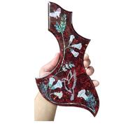 Acoustic Guitar Pickguard Thickened glue to seal wooden guitar pickguard guitar accessories(Flowers and birds)