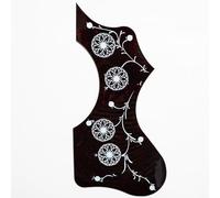 Acoustic Guitar Pickguard Thin Tortoise Floral Design For Gibson EJ200 Self Adhesive Scratch Plate Jumbo Guitar Left Right or Full Set Replacement (Right)