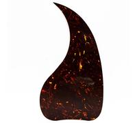 Acoustic Guitar Pickguard Tortoise Shell Style Self-Adhesive Teardrop Scratch Plate Compatible with Gibson J45 & Most 40-42 Inch Guitars (Vintage Red Tortoise Pickguard)