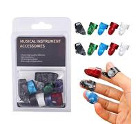 Acoustic Guitar Picks, 10 Pieces Reusable Non-Slip Finger Guards Bass Picks Ukulele Pick for Practice Ukulele Banjo