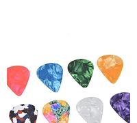 Acoustic Guitar Picks, 10Pcs Boost Bass Portable Colorful Retro Lightweight Musical Instruments Instrument Accessories Pick Holders Cosmic Star Sky Pattern for Banjo Electric