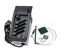 Acoustic Guitar Pickup - 4-Band EQ Equalizer | Preamp System with Volume Control | High Out-Put Piezo Pickup Kit for Acoustic-Electric Guitar, Including 9 V Battery Jack and Installation Hardware