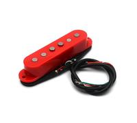 Acoustic Guitar Pickup Accessories Single Coil Dual Layer Pickup Noise Canceling Four Core Cable Acoustic Guitar Accessories(Red)