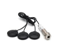 Acoustic Guitar Pickup Accessories Two Pickups Three Piezoelectric Sensors Suitable For Acoustic Guitars Ukuleles And Banjos Bk(With cover)