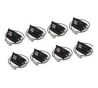 Acoustic Guitar Pickup Kits 8Pcs 3-Band Acoustic Guitar Piezo Pickup With MicroPhone Folk Guitar Tuner EQ System Wooden Guitar Equalizer